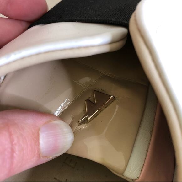 Daniel Essa white black tan pink leather slip on sneakers size 39 or US 8.5 - Picture 12 of 14